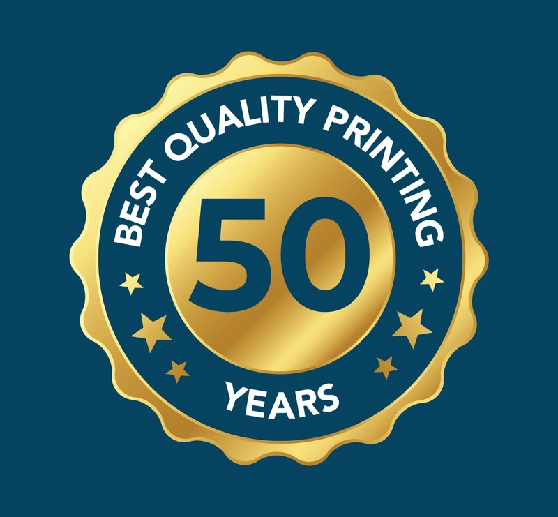  50 Years Printing Badge Website